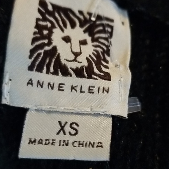 Anne Klein Size XS Black Sequin Sweater - Picture 5 of 6